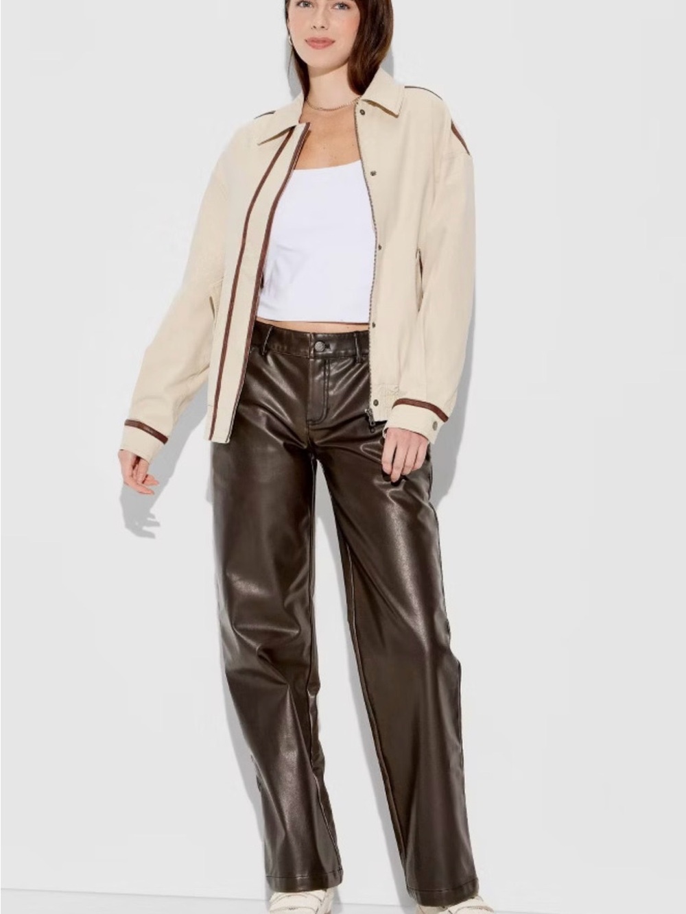 Wild Fable NWT Faux Brown Pants Size 16 Trending